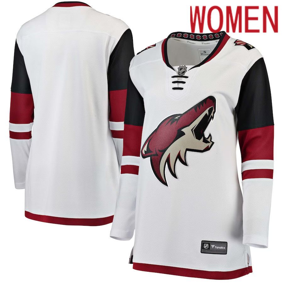 Women Arizona Coyotes Fanatics Branded White Away Breakaway NHL Jersey